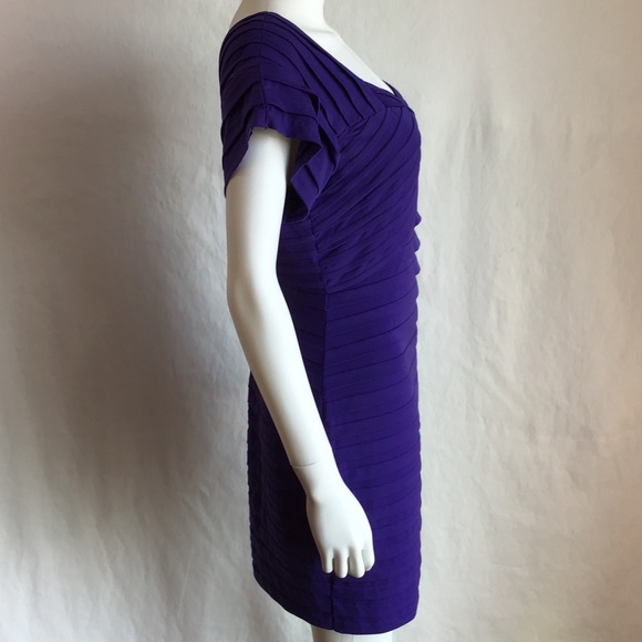 London Times Purple Bandage Dress - Picture 3 of 7